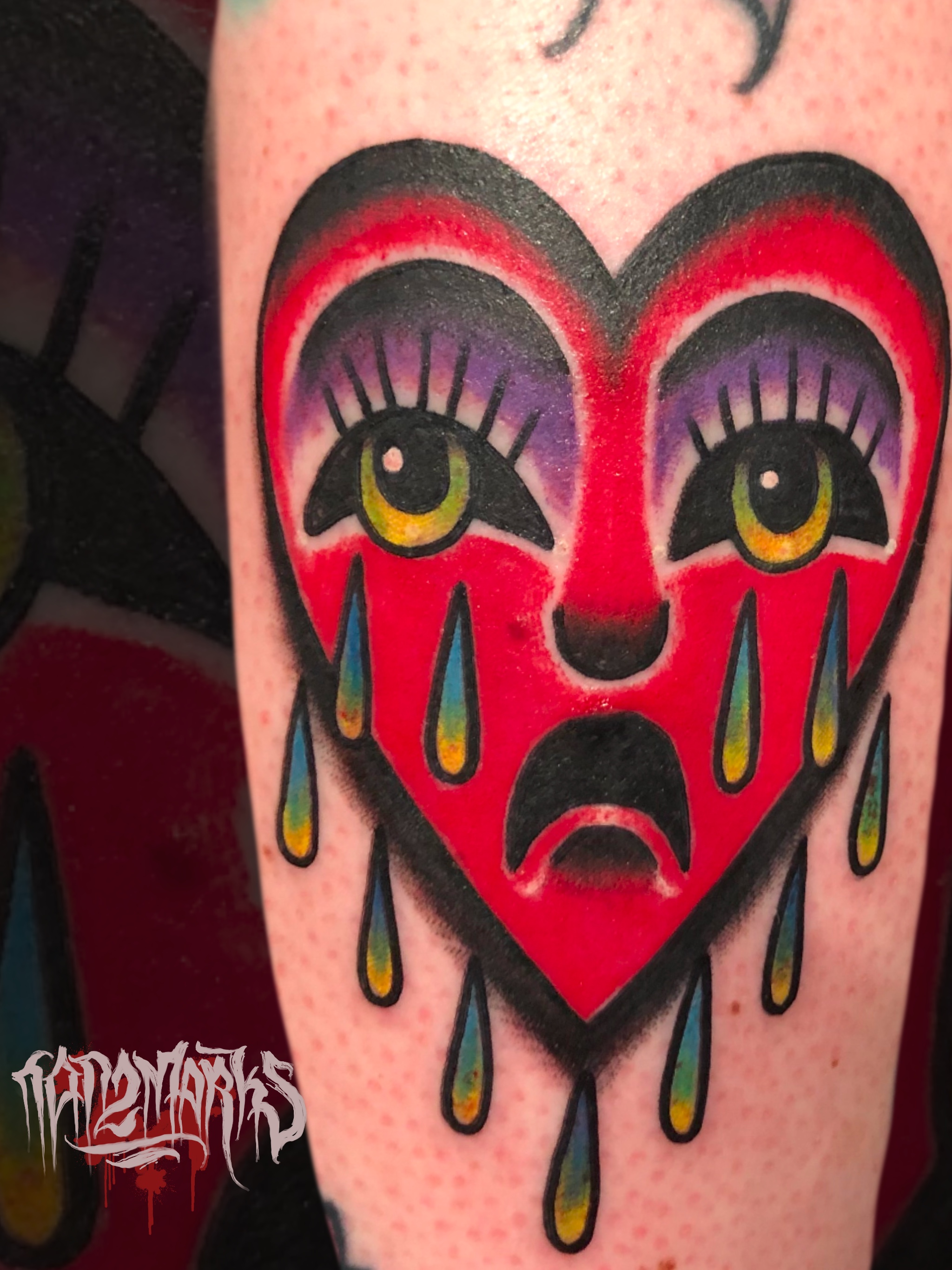 American Traditional, Color tattoo by Orlando Tattoo Artist Mark